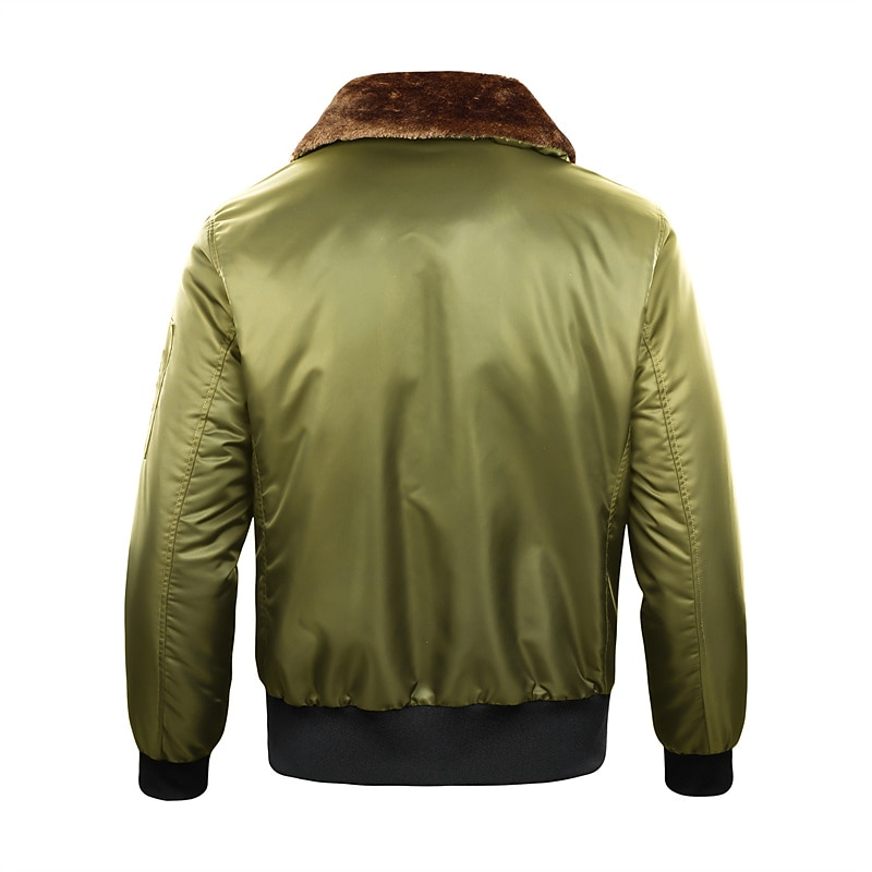 Homme Manteau d'hiver Bomber Veste Blouson Veste décontractée Extérieur Usage quotidien Chaud Poche Automne Hiver Plein Mode Vêtement de rue Revers Normal Noir Bleu Roi Vert Véronèse Veste de 2025 ? $72.99 –P4