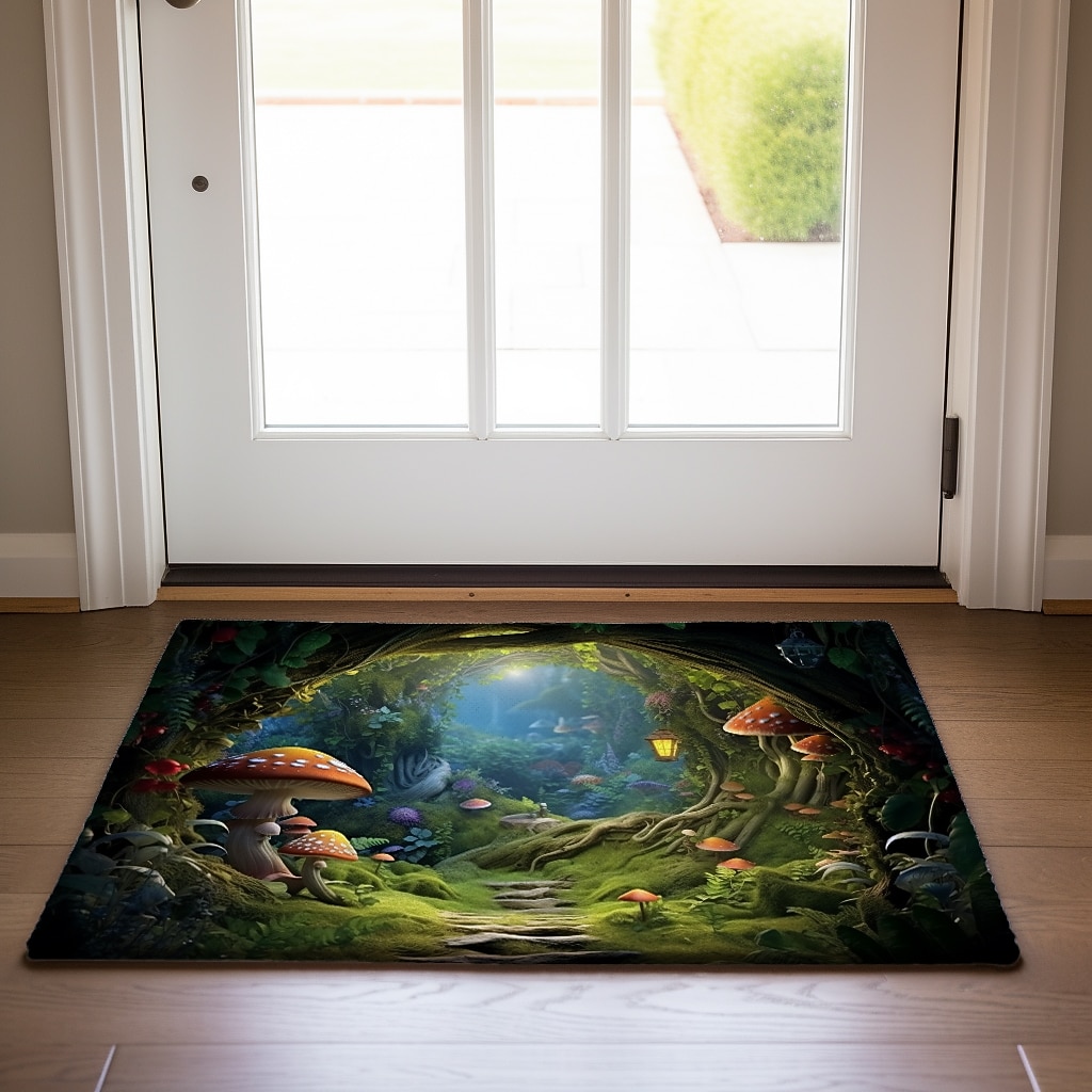 Mushrooms Forest Doormat Floor Mats Washable Rugs Kitchen Mat Non-Slip Oil Proof Rug Indoor Outdoor Mat Bedroom Decor Bathroom Mat Entrance Rug 2026 - $20.99 –P10