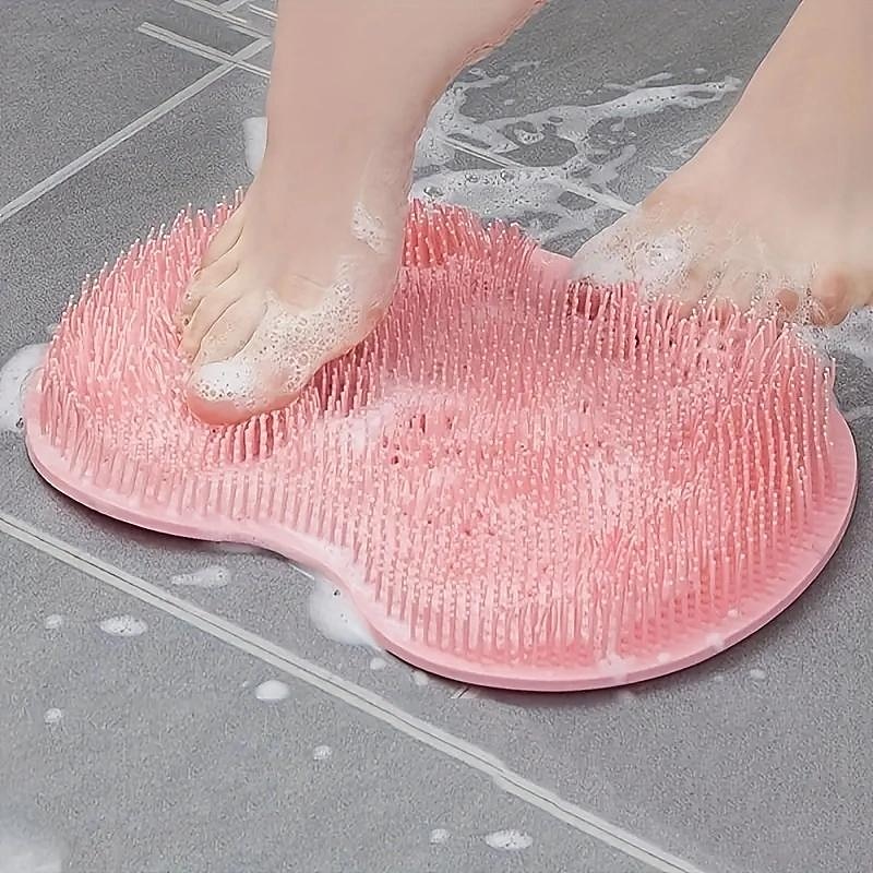 1pc Lazy Back Rub Bath Artifact, Bath Massage Tool, Back Bath Brush, Silicone Brush, Bathroom Massage Mat, Suction Cup Massager Attached To The Wall 2025 - $11.99 –P5