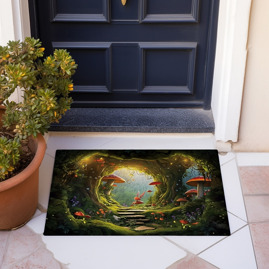 Mushrooms Forest Doormat Floor Mats Washable Rugs Kitchen Mat Non-Slip Oil Proof Rug Indoor Outdoor Mat Bedroom Decor Bathroom Mat Entrance Rug 2026 - $20.99 –P6