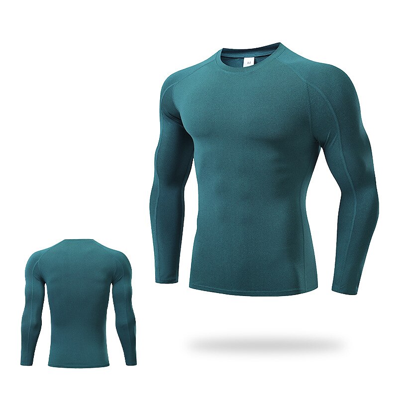 Per uomo maglietta Maglia da palestra Maglia a compressione Camicia fitness Top da uomo Girocollo Manica lunga Sportivo Da mare Per uscire Casual / quotidiano Asciugatura rapida Traspirazione del del 2025 a $15.49 –P19