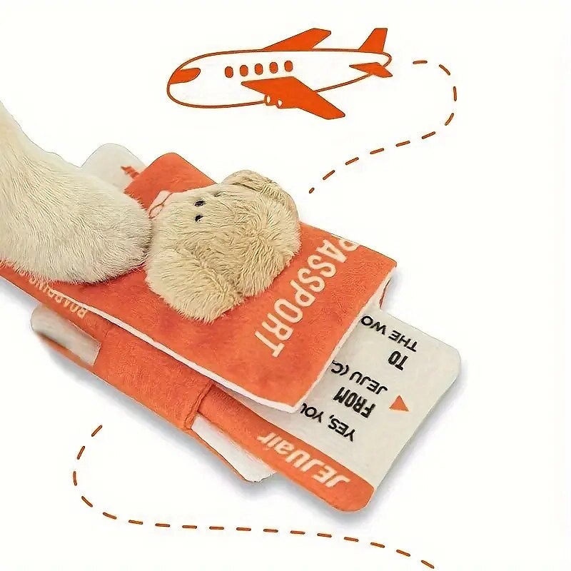 Puppy Snuffle Toy Cute Pet Sniffing Toys Book Design Puppy Chew Squeaky Toy Pet Supplies Interactive Fetch Play For Puppy 2025 - $15.49 –P1