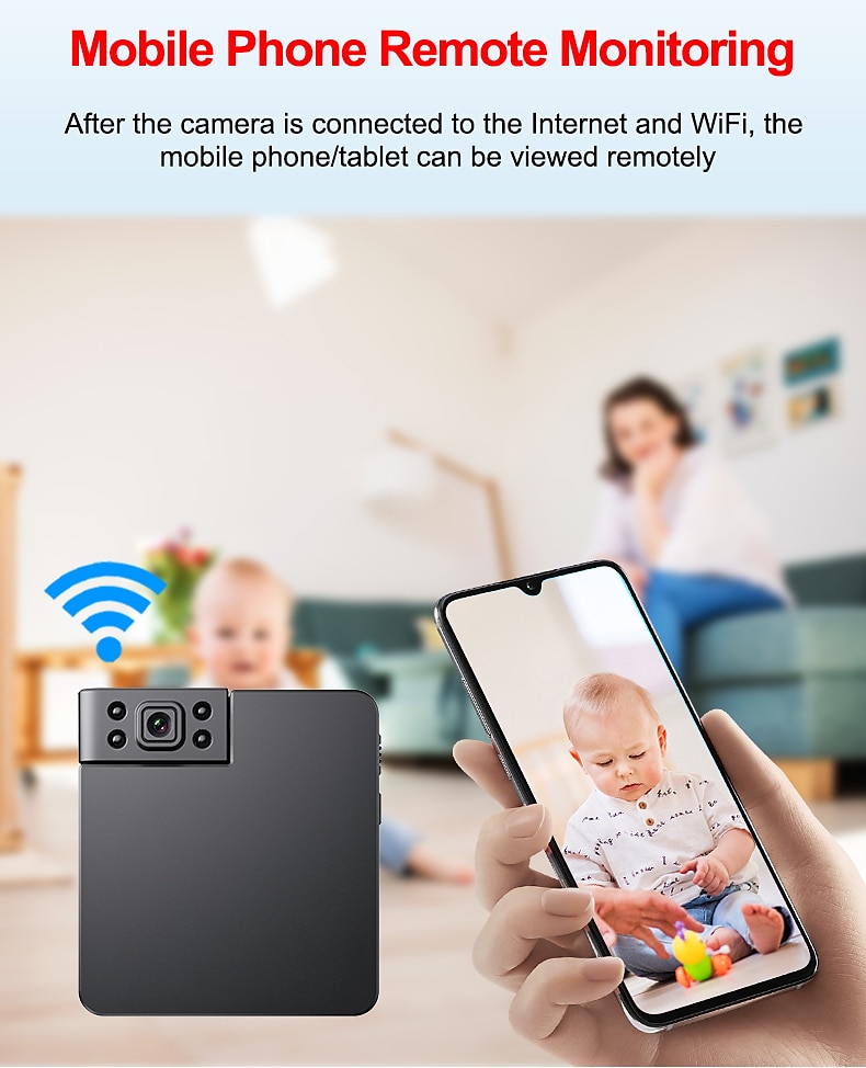 2025年 2023 新しい wk11 ミニカメラ wifi ナイトビジョン小型秘密カメラモーション起動 hd dvr ワイヤレスセキュリティカム  コレクション – $39.99 –P7