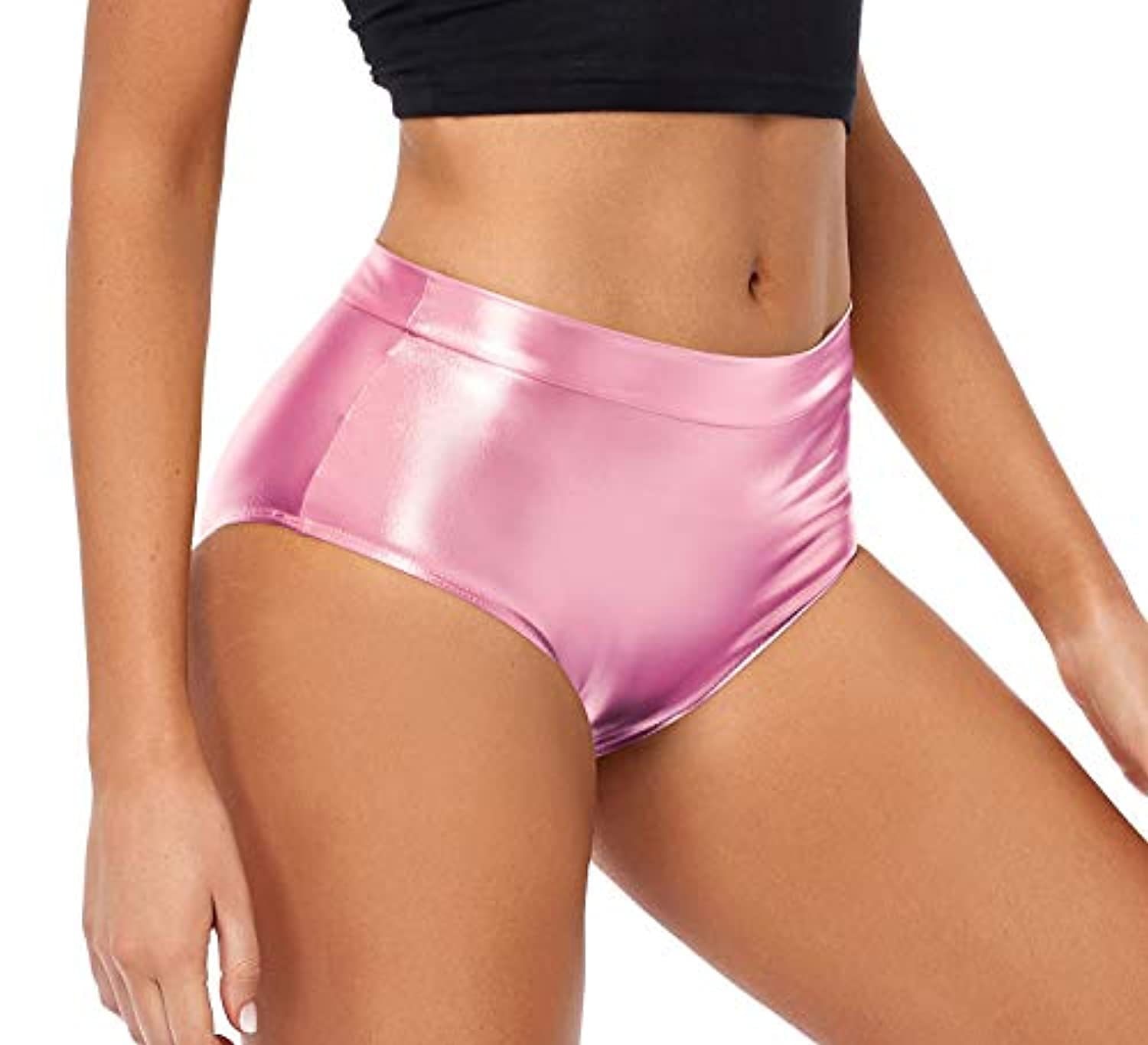 Metallisch 1980er Glänzendes Latex-Patent Shorts PU - Leder Figurbetontes Einfarbig Damen Maskerade Party Junggesellinnenabschiedsparty Pride Parade Erwachsene Shorts 2025 - $21.99 –P10