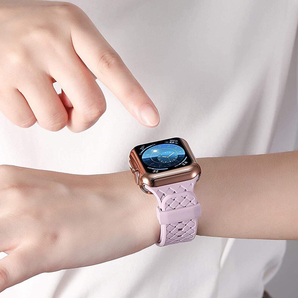 מארז שעון 6 חבילות עם מגן מסך תואם סדרת Apple Watch 8 7 41 מ"מ 45 מ"מ/ סדרה 6 5 4 se 40 מ"מ 44 מ"מ/ סדרה 3 2 1 38 מ"מ 42 מ"מ סיליקון פגוש עמיד בפני שריטות (מארז בלבד) 2025 - $18.99 –P4