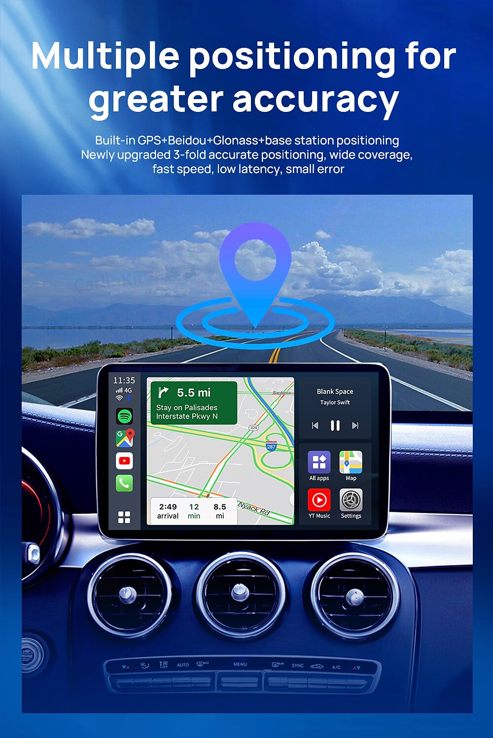 2025年 Carlinkit いいえ画面ません（APPで出力） アンドロイド ワイヤレスCarplay GPS プラグアンドプレイ クアッドコア のために ゼネラルモーターズ ゼネラルモーターズ  コレクション – $417.19 –P7