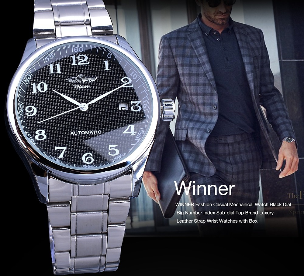 Men's Automatic Mechanical Watch - Fashion Casual Business Wristwatch with Luminous Calendar 2025 - $37.99 –P2
