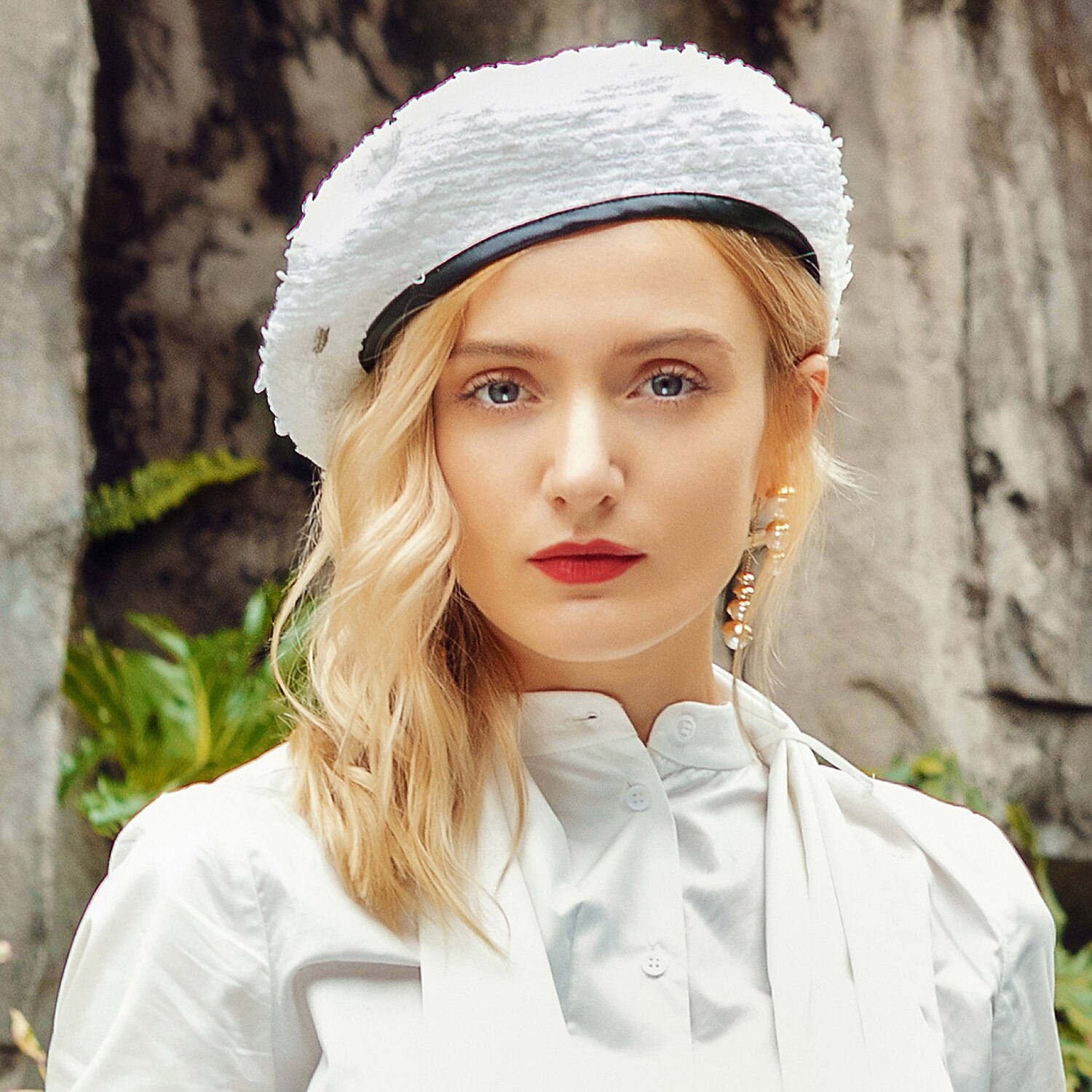 Chapeaux béret en fibre de coton, chapeau souple pour mariage, décontracté, élégant, avec couleur pure, couvre-chef de 2025 ? $29.99 –P2