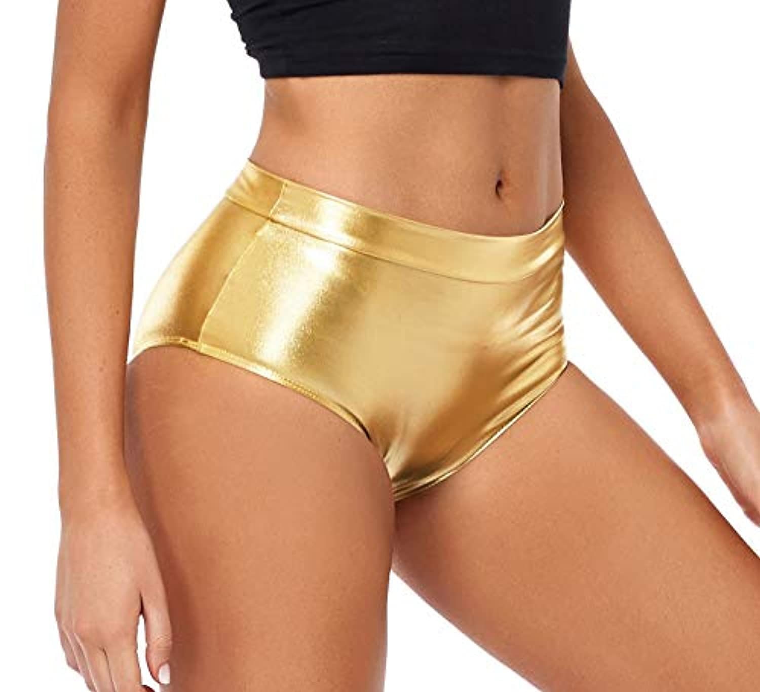 Metallisch 1980er Glänzendes Latex-Patent Shorts PU - Leder Figurbetontes Einfarbig Damen Maskerade Party Junggesellinnenabschiedsparty Pride Parade Erwachsene Shorts 2025 - $21.99 –P15