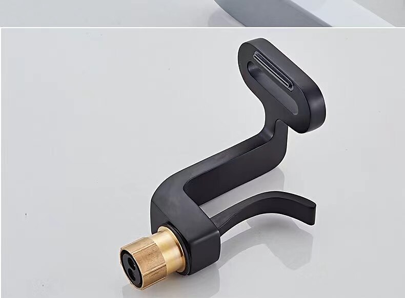 Bathroom Sink Faucet - Waterfall Electroplated Centerset Single Handle One HoleBath Taps 2025 - $170.99 –P6