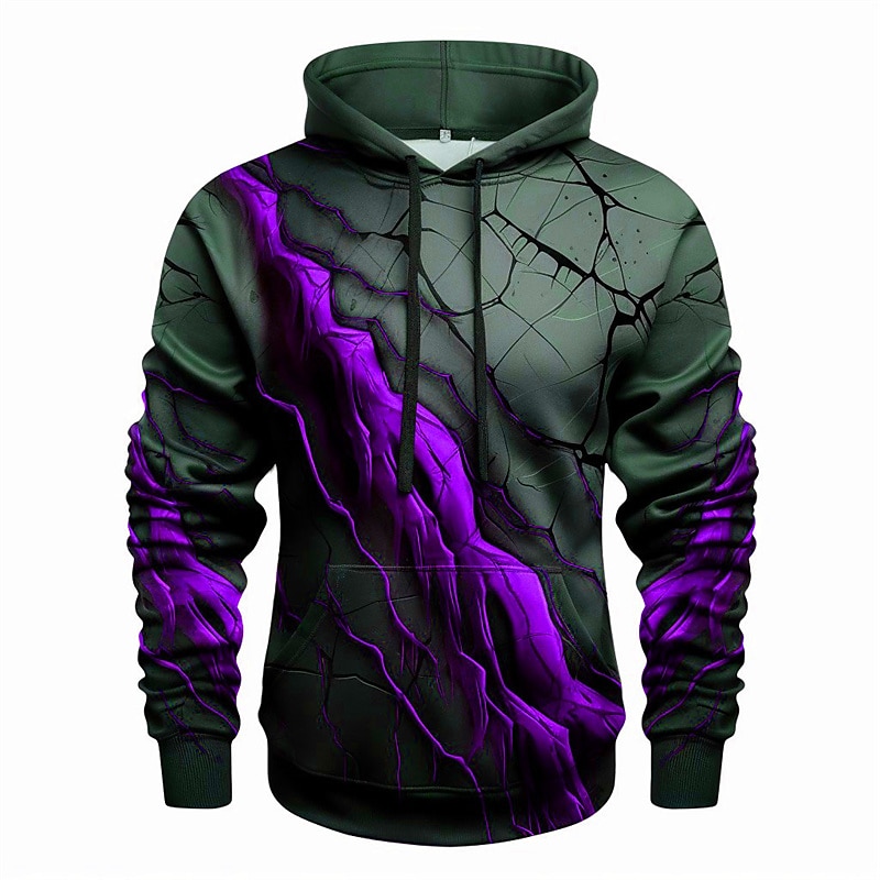 Men's Graphic Color Block Hoodie Hoodies Sweatshirt Hoodie Long Sleeve Hooded Sweatshirt Hooded Fashion 3D Print Sports Outdoor Holiday Vacation Red Blue Print Front Pocket Spring & Fall Designer 2025 - $31.99 –P3