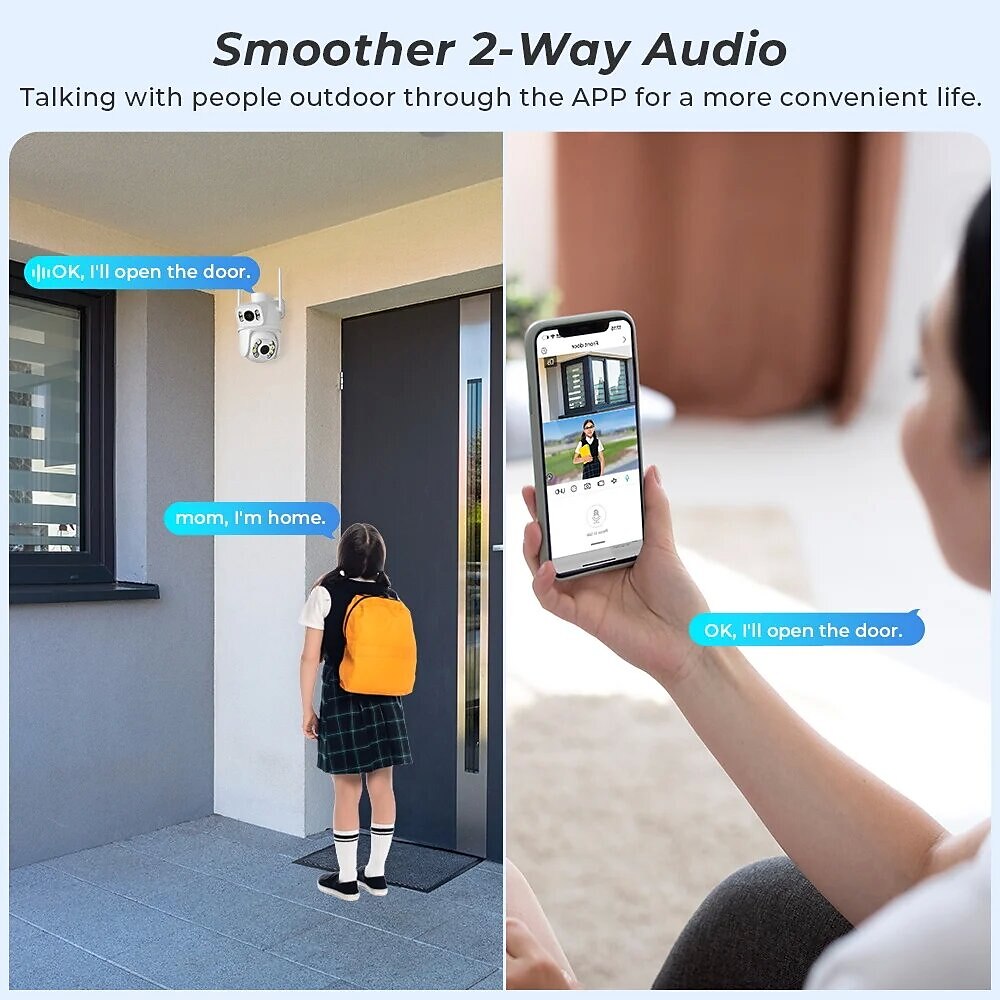 DIDSeth 8MP 4K Wifi PTZ Camera Dual-Lens Video Surveillance Protection Ai Human Monitor Night Vision Outdoor Security CCTV Cam 2025 - $71.99 –P3