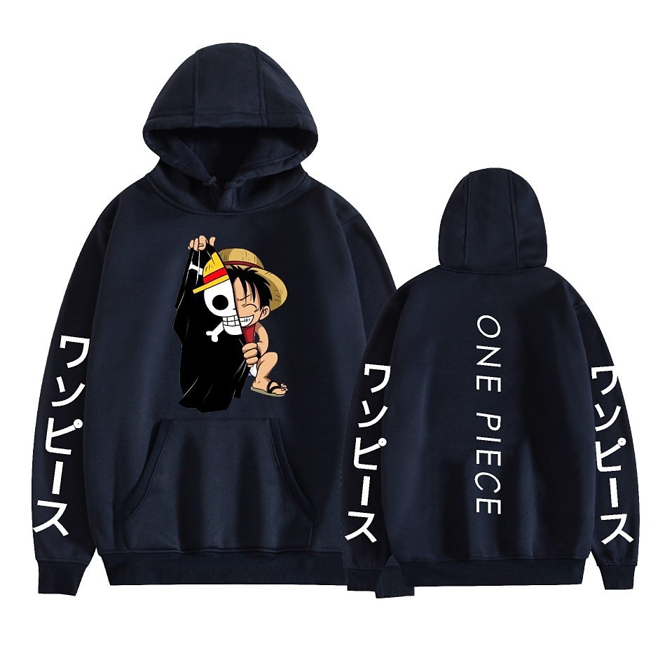 One Piece Monkey D.Luffy Roronoa Zoro Tony Tony Chopper Sweat à capuche Dessin Animé Manga Animé Poche avant Art graphique Pour Couple Homme Femme Adulte Carnaval Mascarade Estampage à chaud Casual de 2025 ? $29.99 –P4