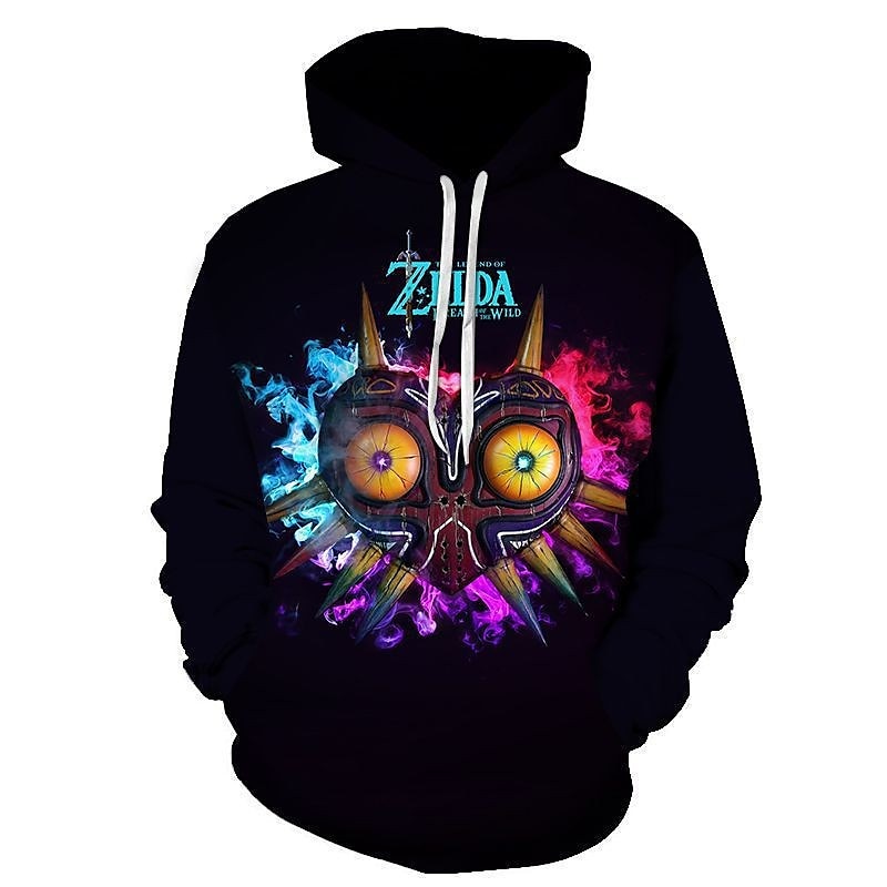 Legenden om Zelda Link Hattetrøje Animé 3D Lomme foran Graphic Til Par Herre Dame Voksne Karneval Maskerade 3D-utskrift Fest Fritid / hverdag 2025 - $35.99 –P3