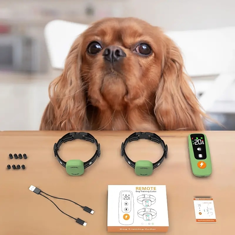 2026年 ペットの犬の電気首輪防水受信機犬の訓練首輪  コレクション – $54.99 –P9