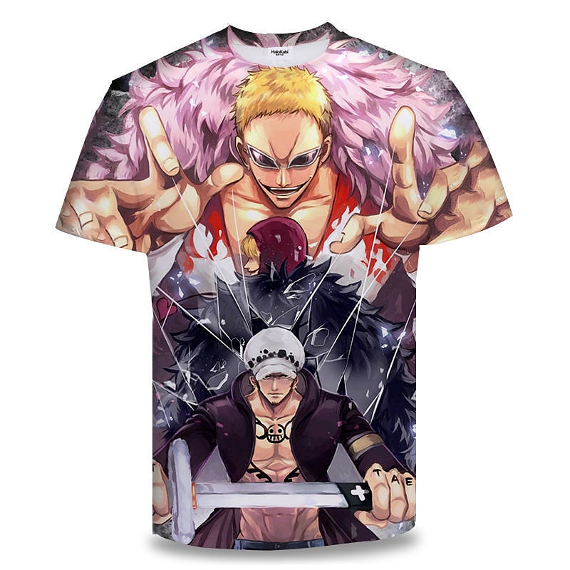 One Piece Cosplay T-shirt Cartoon Manga Print Graphic For Couple's Men's Women's Adults' Carnival Masquerade 3D Print Party Festival 2025 - $17.99 –P2