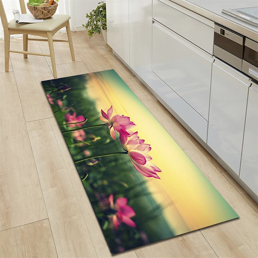 Tapis floral végétal tapis de cuisine tapis de sol antidérapant résistant à l'huile tapis de salon tapis intérieur extérieur tapis de chambre décor de salle de bain tapis d'entrée tapis de porte de 2026 ? $16.49 –P10