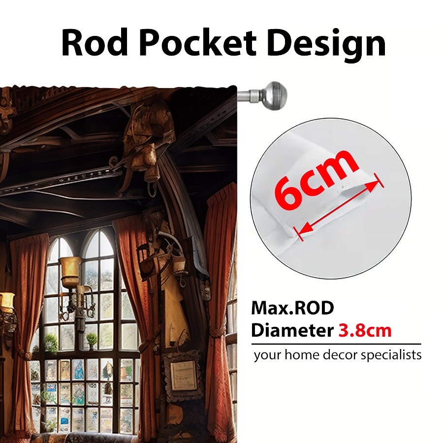 2 paneler vintage bargardin draperier mörkläggningsgardin för vardagsrum sovrum kök fönster behandlingar värmeisolerat rum mörkläggning 2025 - $39.99 –P5
