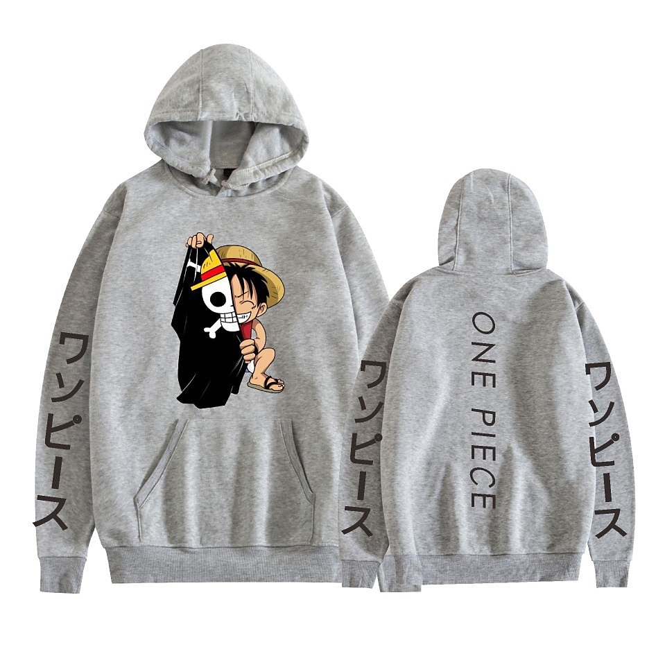 One Piece Monkey D.Luffy Roronoa Zoro Tony Tony Chopper Sweat à capuche Dessin Animé Manga Animé Poche avant Art graphique Pour Couple Homme Femme Adulte Carnaval Mascarade Estampage à chaud Casual de 2025 ? $29.99 –P3