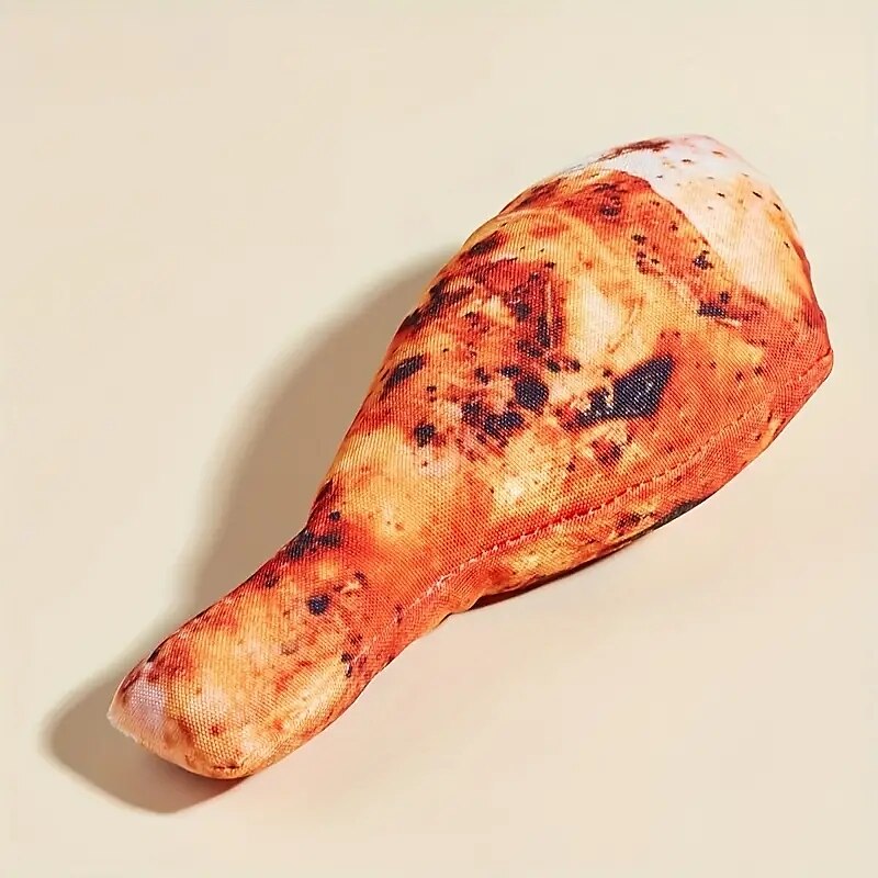 1pc Chicken Leg Design Pet Grinding Teeth Squeaky Plush ToyDurable Chew Toy For Dog Interactive Supply 2025 - $25.99 –P3