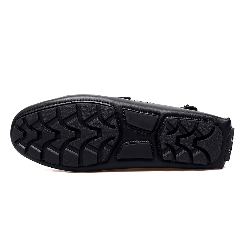 lyseblå kjøreloafers for menn - uformelle slip-on mokkasiner med metallspennedetaljer, komfortable sko for kjøring og hverdagsbruk 2025 - $54.99 –P5