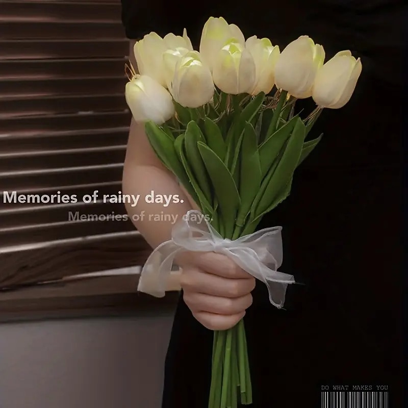 10pcs Tulip Artificial Flowers with LED Lights, Real Touch Tulip Bouquet, Battery Operated for Wedding Christmas Holiday Photography Home Decoration Creative Gifts 2026 - $23.99 –P4