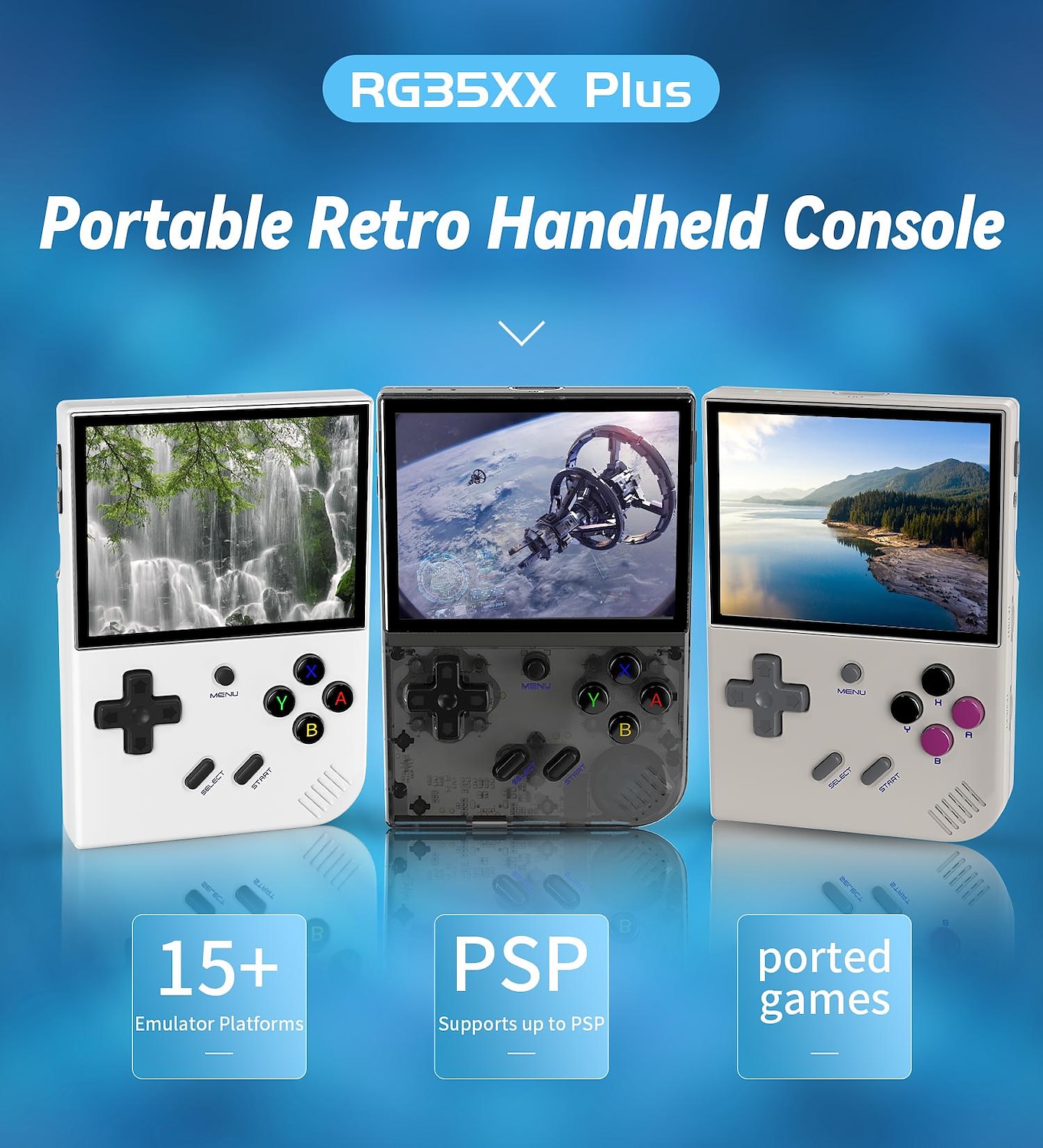 Портативная игровая консоль anbernic rg35xx plus в стиле ретро, система Linux, 3,5-дюймовый ips-экран, портативный карманный видеоплеер 2025 - $159.99 –P1