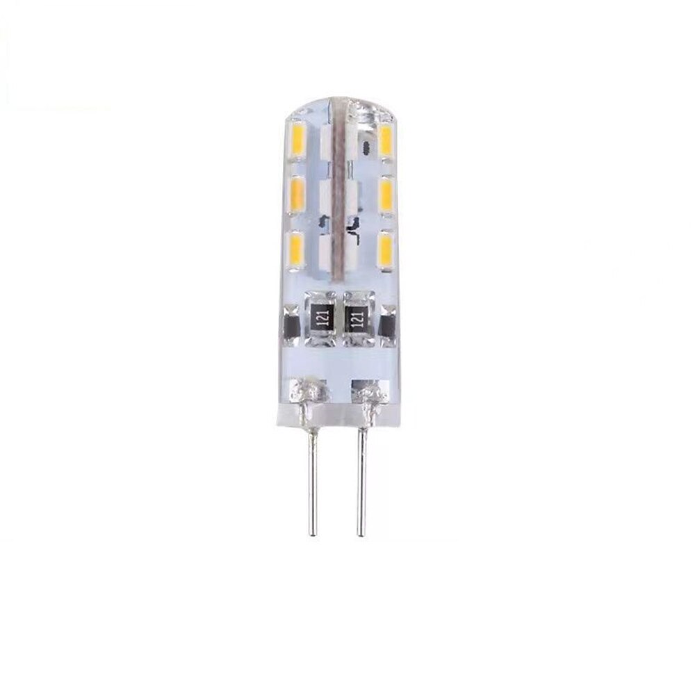 20 pz 10 pz g4 ha condotto la lampadina 2 w 24 led dc12v 3014smd risparmio mini lampada in silicone 360 angolo del fascio sostituire la luce alogena faretto lampadario del 2025 a $21.99 –P6