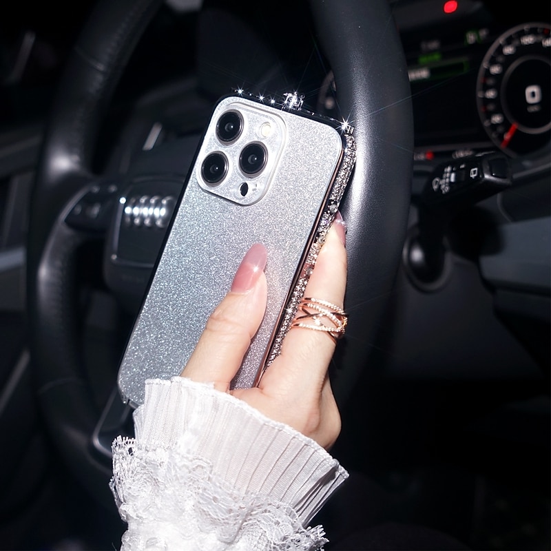 телефон Кейс для Назначение Айфон 15 Про Макс Плюс iPhone 14 13 12 11 Pro Max Plus Кейс на заднюю панель Защитная пленка для объектива камеры Блеск Блеск Блестящий Защита от удара Акрил 2025 - $23.99 –P11