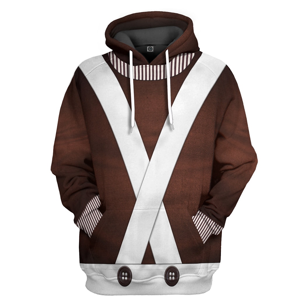 Charlie e la fabbrica di cioccolato Willy Wonka Oompa Loompa Felpa con cappuccio Cartone animato Manga Stampa 3D Tasca frontale Grafica Per Da coppia Per uomo Per donna Per adulto Carnevale Mascherata del 2025 a $29.99 –P2