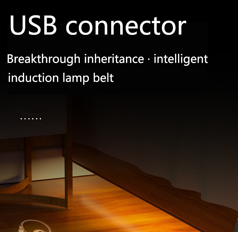 2M 240 LEDs Motion Sensor Flexible Light Strip Intelligent Sensing Neon Light Strip for Wardrobes, Wine Cabinets, Under Bed Lighting – Warm White, USB Powered 2025 - $20.99 –P5