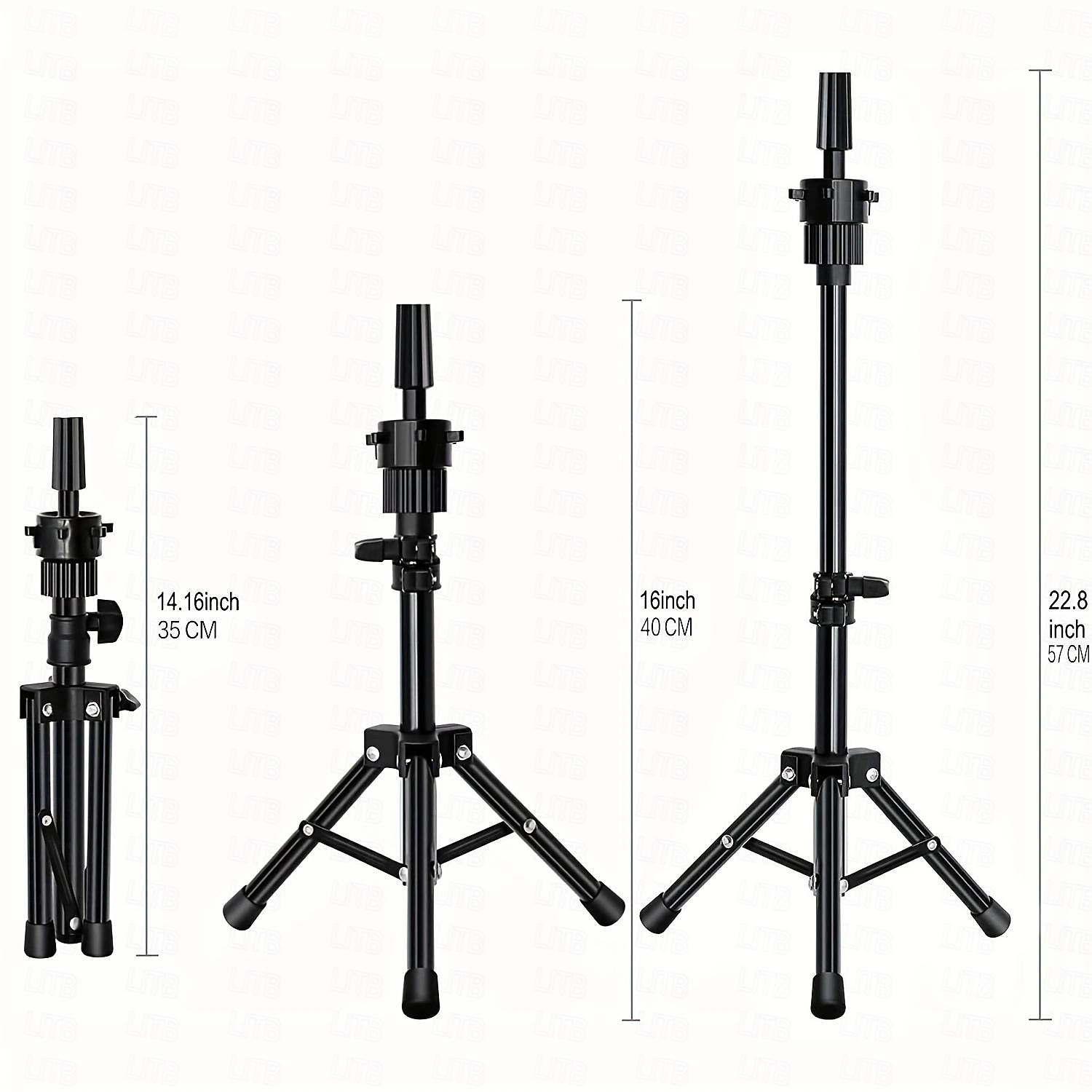 22 inch pruik hoofd/stand statief met hoofd canvas mannequin hoofd voor pruiken oefenpop hoofd blok setmaking display met pruik caps70 t &c pinnen set2 kammen2 pruikenstandaardmni statief5 haarclips 2025 - $91.99 –P6