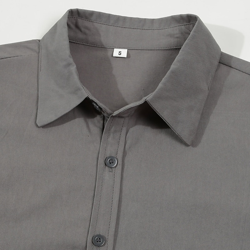 Men's Dress Shirt Button Up Shirt Plain Wedding Daily Light Blue Black White Pink Long Sleeve Lapel Spring &  Fall Clothing Apparel Collared Shirts 2026 - $31.99 –P19