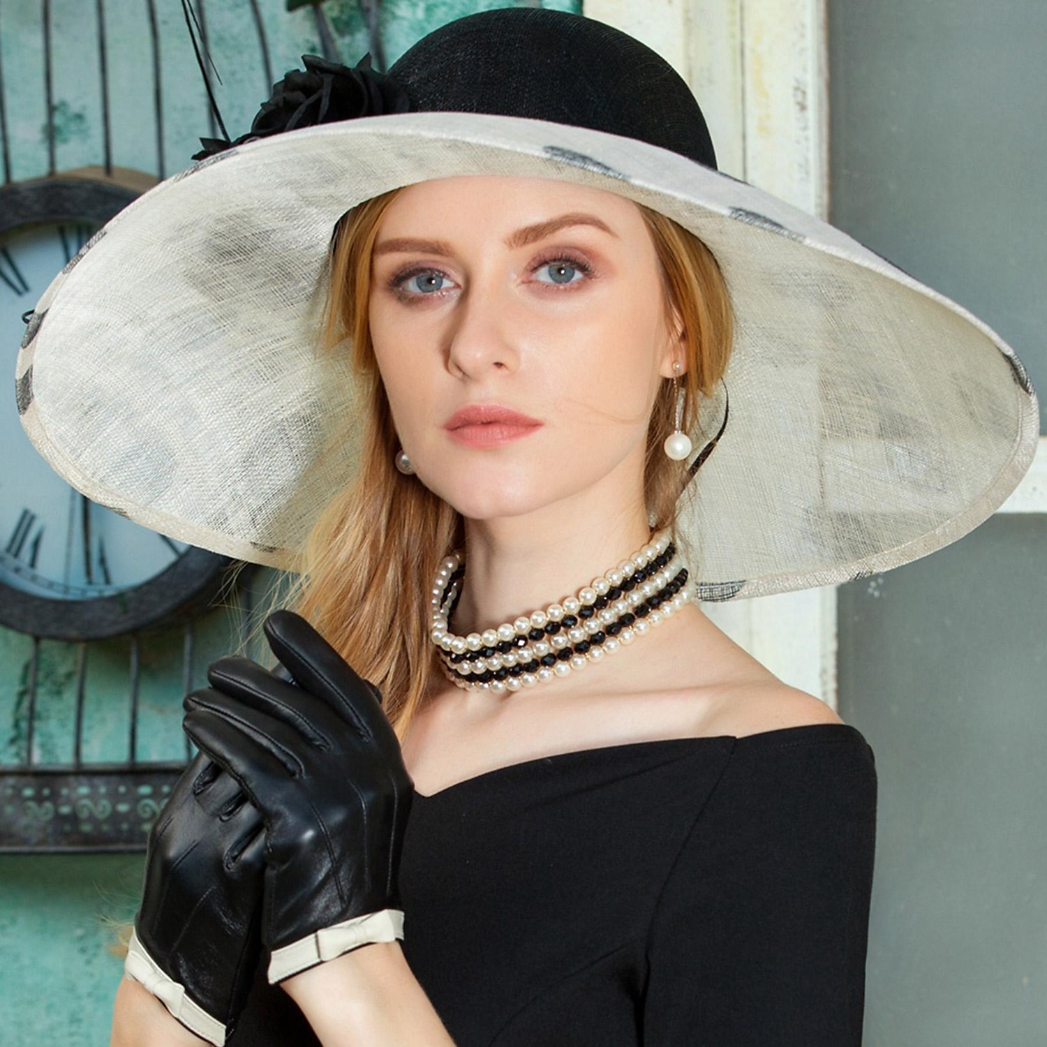hatter lin sinamay bowler / cloche hatt solhatt sinamay hatt bryllup teselskap elegant bryllup med fjær blomstret hodeplagg hodeplagg 2025 - $99.99 –P9
