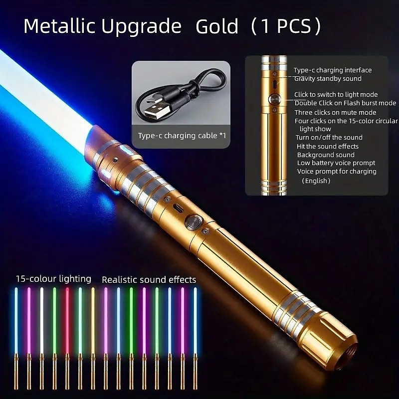 Upgraded Version Gravity Sensing LED Light Up Toys 15-color Metal Rechargeable Toy Party Glow Toys for Halloweenfor Gift for Boy&Girls 2025 - $54.99 –P6