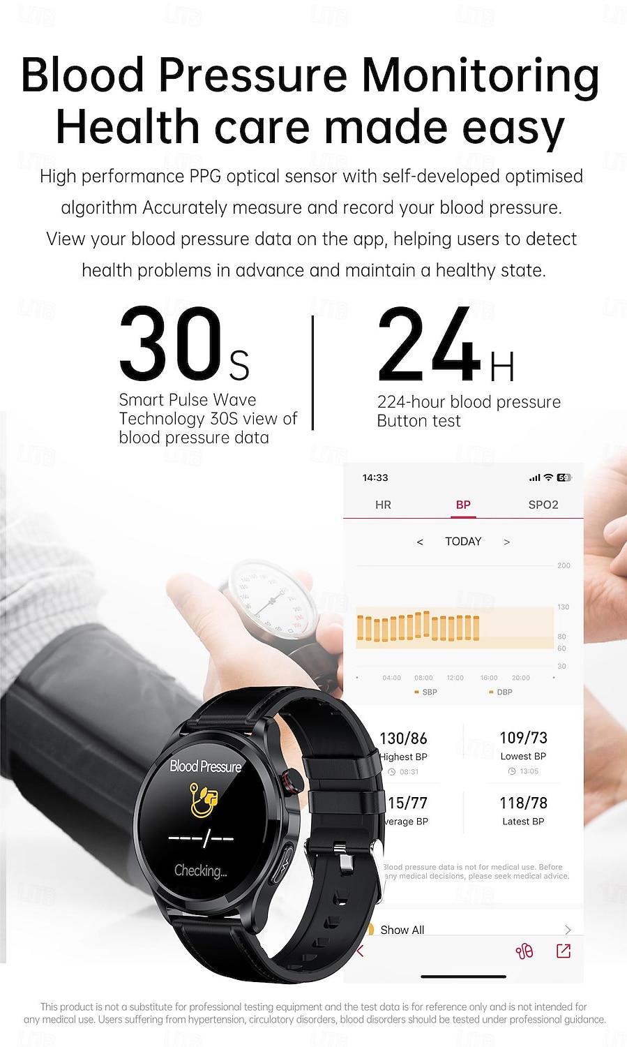 2025年 tk22 スマートスポーツウォッチ心電図 ppg 心拍数血圧モニター hd スクリーン bluetooth コール防水フィットネストラッカー腕時計  コレクション – $78.99 –P13