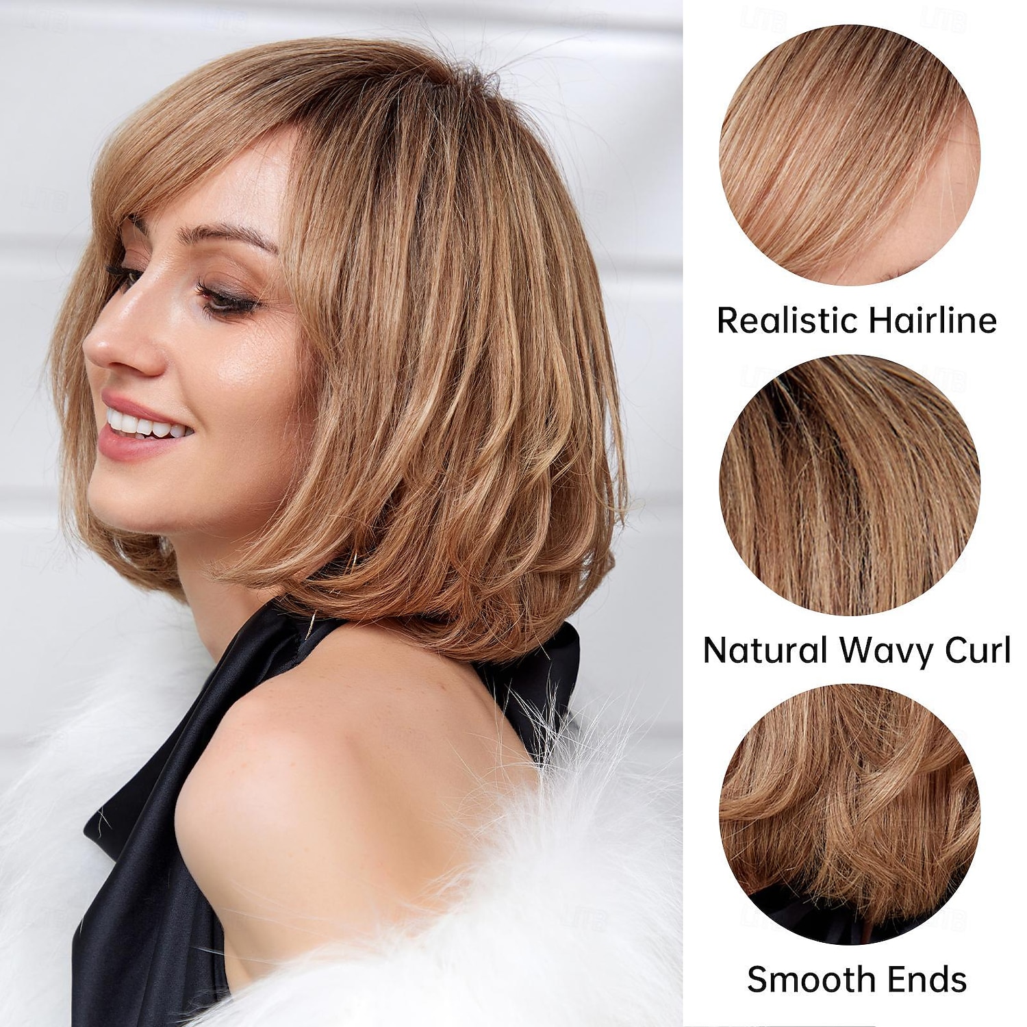 Menselijk haarmengsel Pruik Kort Natuurlijk recht Pixie-kapsel Zijdeel Gelaagd kapsel Asymmetrisch kapsel Bruin Cosplay Krultang en stijltang Natuurlijke haarlijn Zonder kap Braziliaans haar Dames 2025 - $60.99 –P10