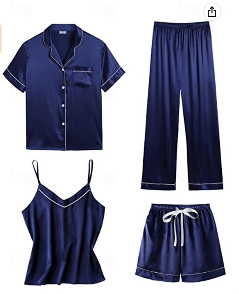 Vuxna Ensfärgat Pyjamas Nattkläder Onesie-pyjamas Kigurumi pyjamas Pyjamas För Dam Dagliga kläder Tecknad serie 2025 - $39.99 –P2