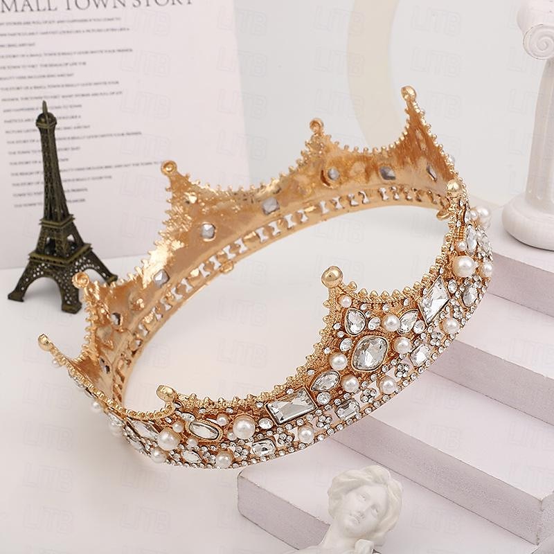 Retro / vintage Kostymer i middelalderstil Krone Maskerade Dronning Prinsesse Dame Royal Maskerade Fest / aften Maskerade Karneval i Venezia Voksne Diademer 2025 - $21.99 –P1