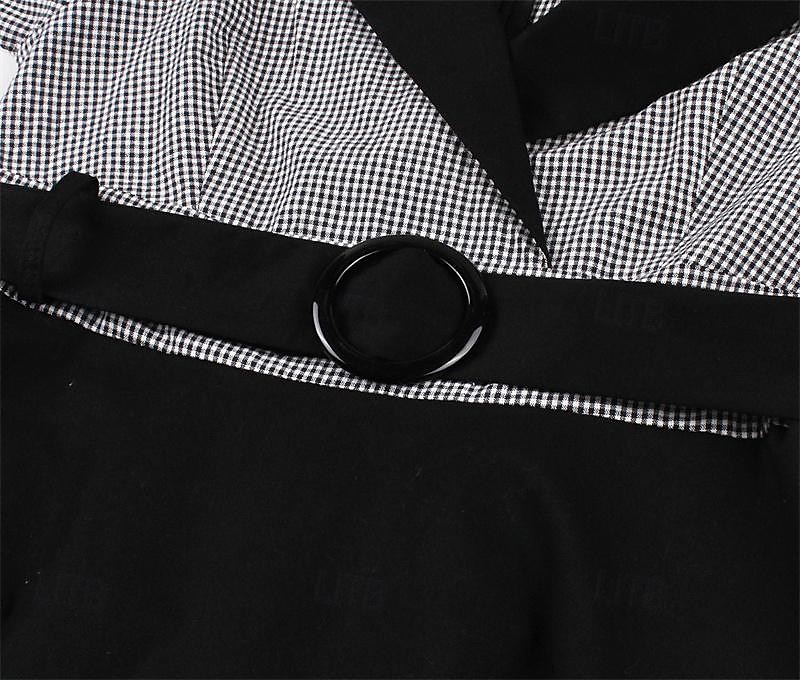 Retro / vintage 1950-tallet Vintage kjole Cocktailkjole Swing kjole Flare kjole Rutet Dame Maskerade Fest / aften Utdrikningslag Voksne Kjole Hjemkomstkjoler 2025 - $35.99 –P7