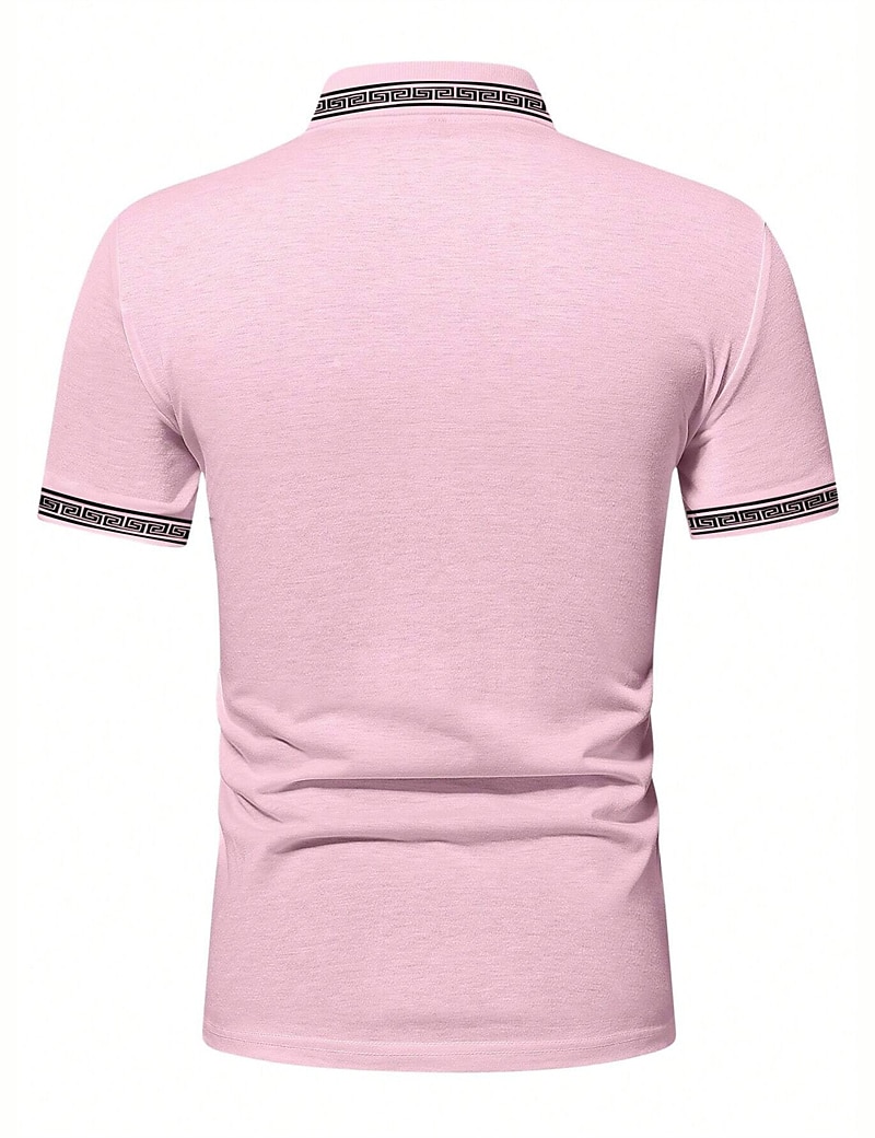 Herren Poloshirt Polos mit Knöpfen Casual Sport Kargen Kurzarm Modisch Basic Farbblock Patchwork Sommer Regular Fit Schwarz Armeegrün Burgunderrot Marinenblau Beige Poloshirt 2025 - $17.99 –P14
