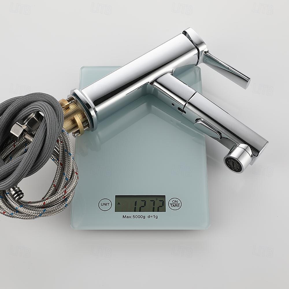 2025年 バスルームのシンクの蛇口 - 引出式 電気メッキ センターセット シングルハンドルつの穴Bath Taps  コレクション – $129.99 –P3