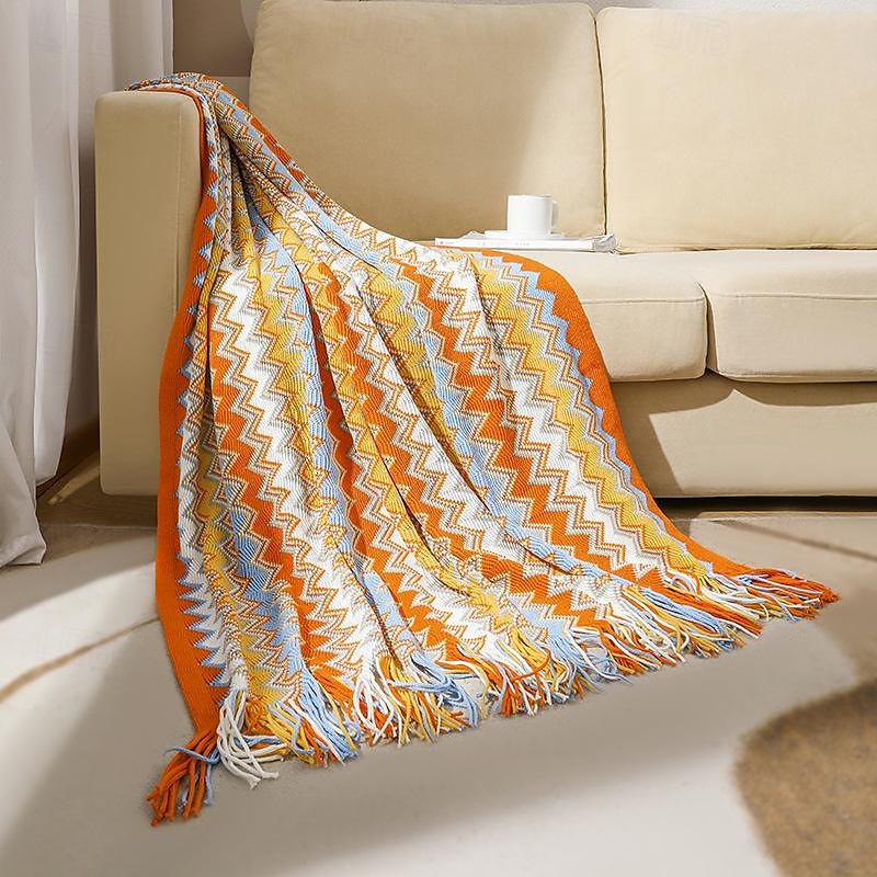boho säng rutig filt geometri aztec baja filtar etnisk sofföverdrag underöverdrag dekor vägghängande gobeläng matta cobertor 2025 - $29.99 –P6