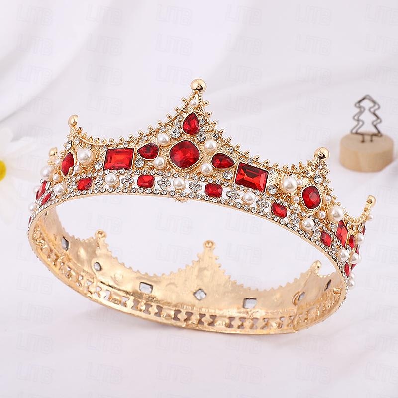 Retro / vintage Kostymer i middelalderstil Krone Maskerade Dronning Prinsesse Dame Royal Maskerade Fest / aften Maskerade Karneval i Venezia Voksne Diademer 2025 - $21.99 –P3
