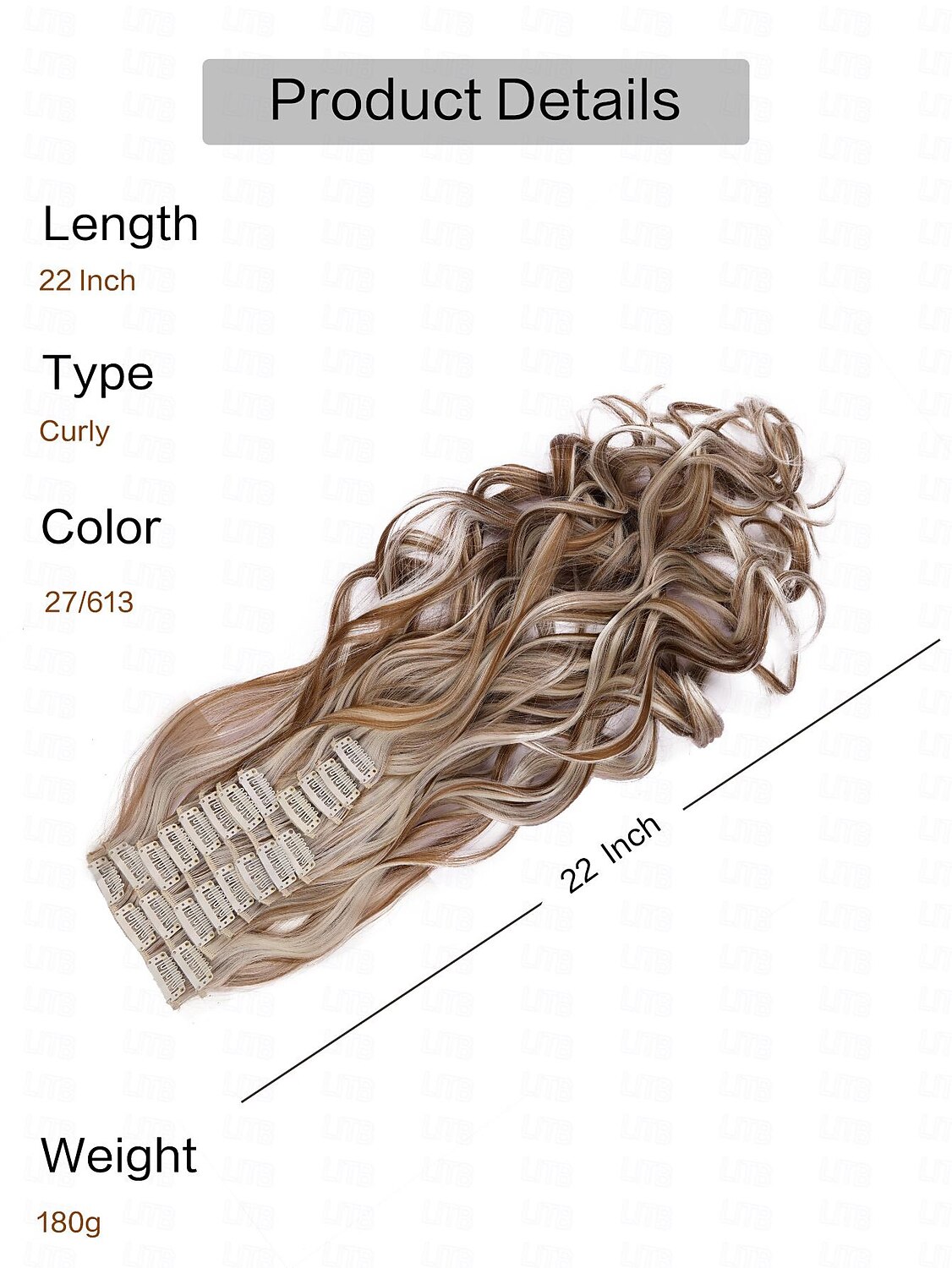 12 pçs / set extensões de cabelo ondulado longo clipe sintético em extensões de cabelo ombre loiro mel castanho escuro apliques grossos de 2025 por $20.99 –P8