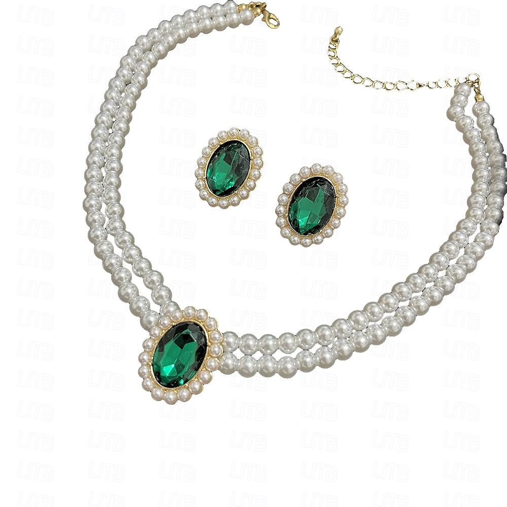 Schmuckset 1 Acryl Ohrringe Halsketten Damen Elegant Modisch Zierlich lieblich Schick Kreisförmig Schmuck-Set Für Party Partyabend Geschenk 2025 - $11.99 –P5