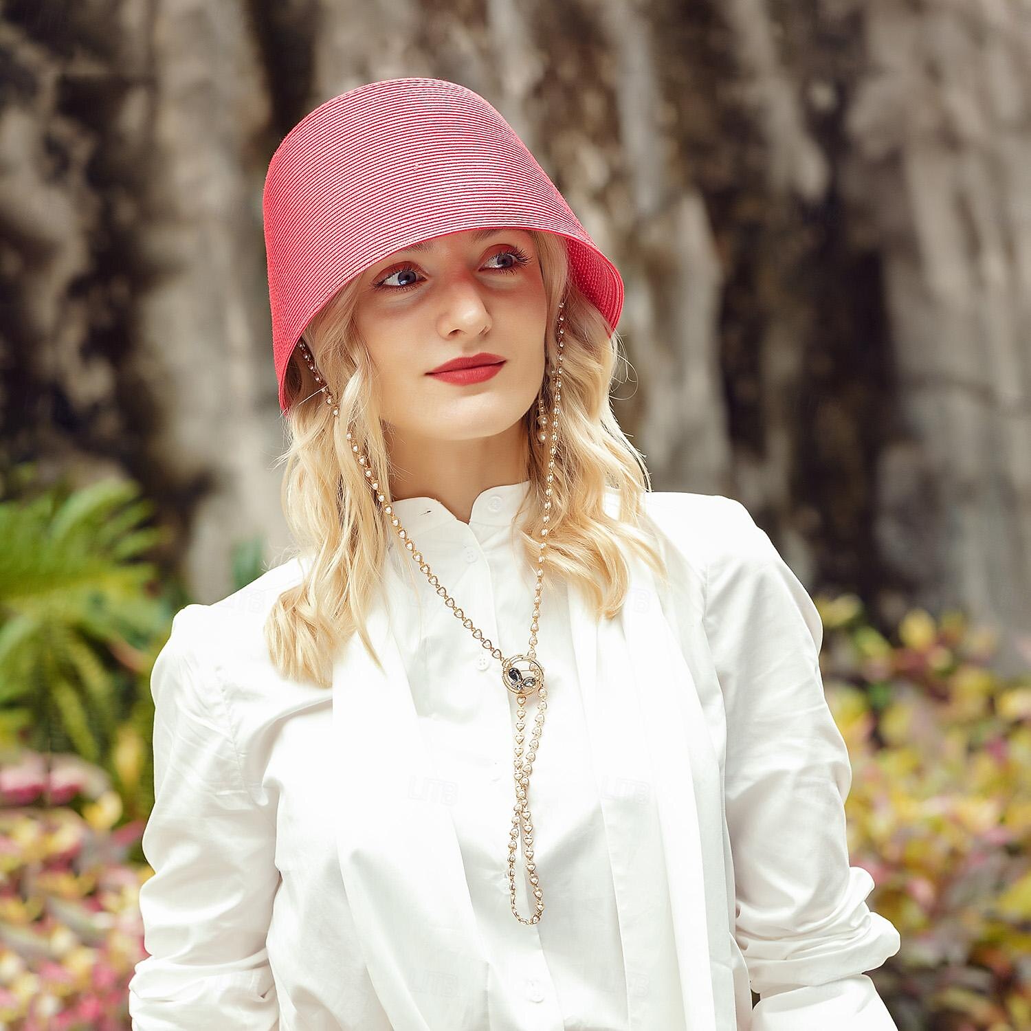 Hatter polyester Strå Bøttehatt Stråhatt Solhatt Bryllup Avslappet Elegant Bryllup Med Ren Farge Hodeplagg Hodeplagg 2025 - $15.99 –P15