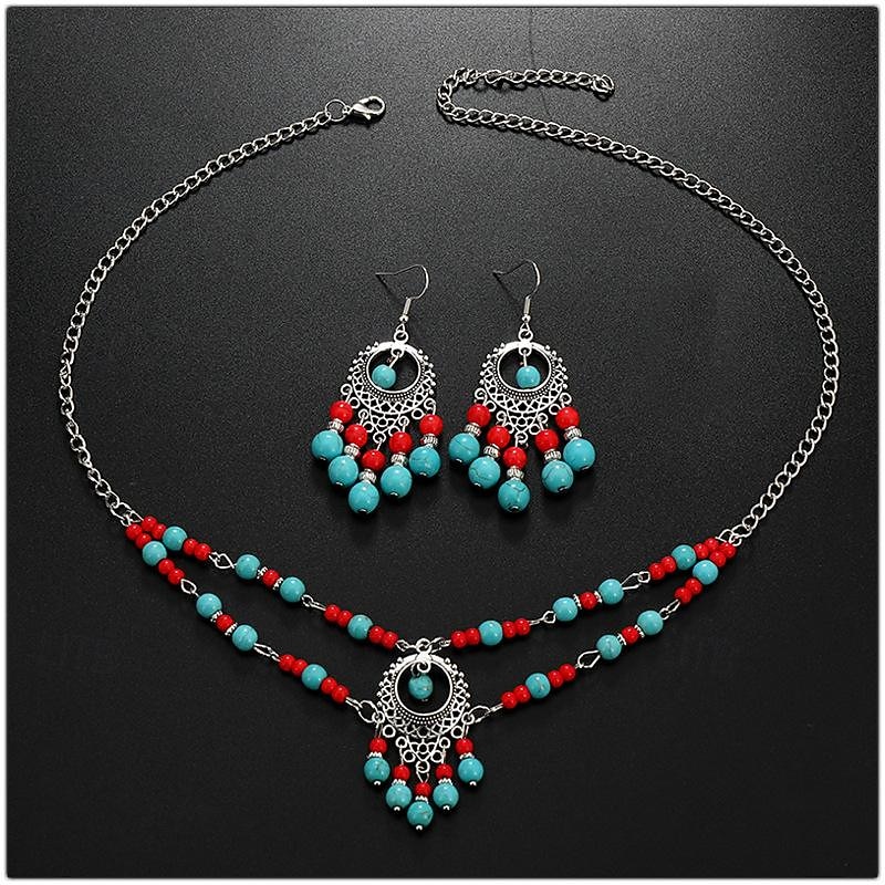 Naszyjniki Kolczyki Naszyjniki Nausznice Retro / vintage Artystyczny Boho Stop Na Cosplay Damskie Biżuteria kostiumowa Modna biżuteria 2025 - $13.99 –P5