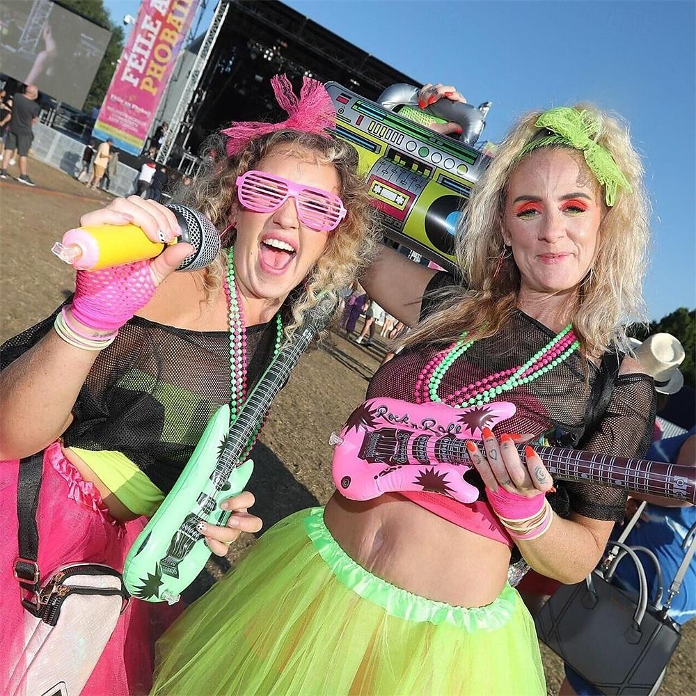 Perucă de costum din anii '80 pentru femei perucă de rocker lungă ondulată blondă cu nuanțe roșiatice carnaval (doar peruci) peruci de Halloween 2025 - $18.49 –P4