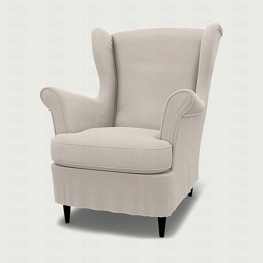 Capa de Cadeira Wingback em Linho com Capa de Braço Lavável à Máquina Secável de 2025 por $209.59 –P14